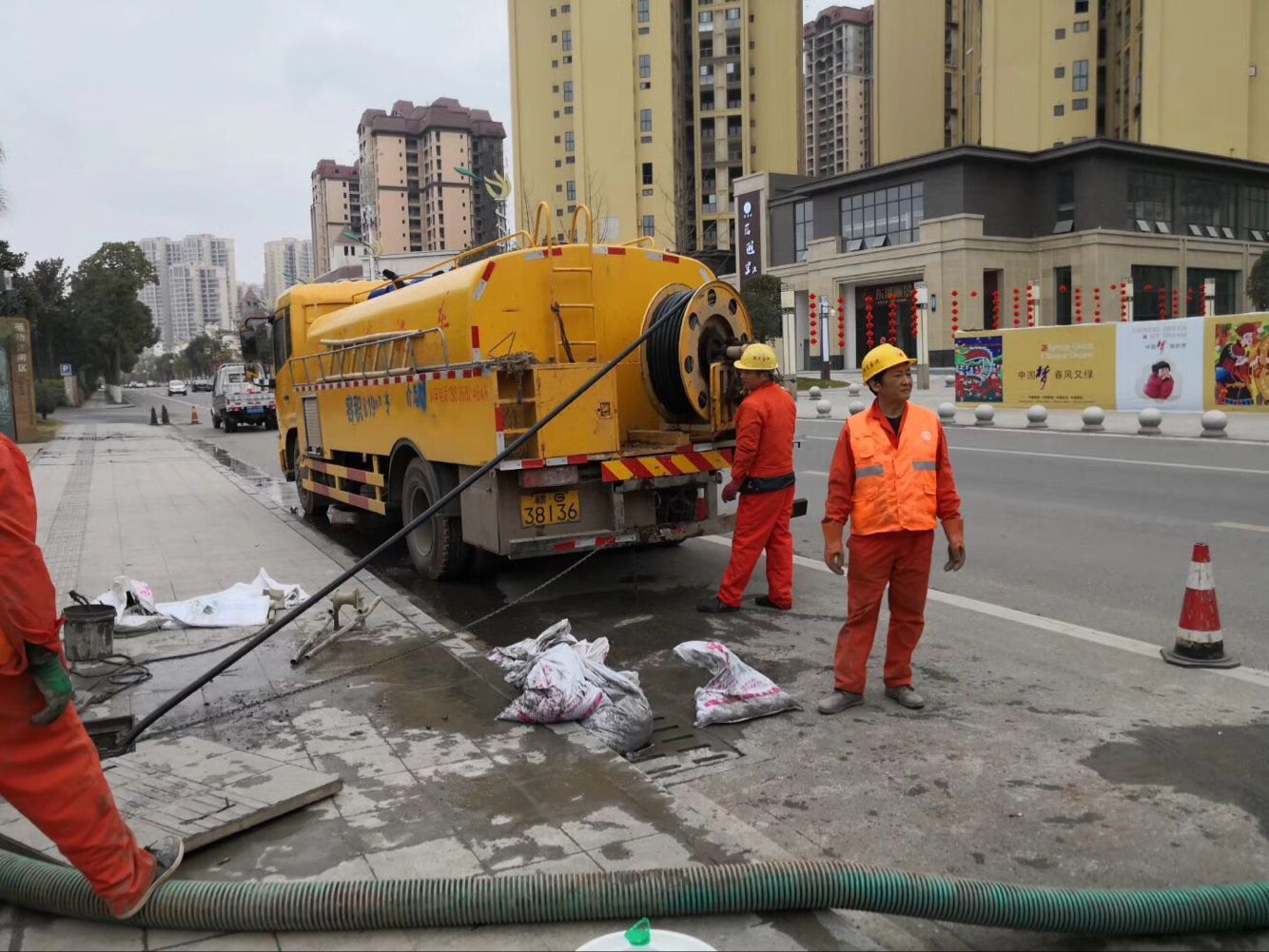 市中排污管道清淤-管道清洗